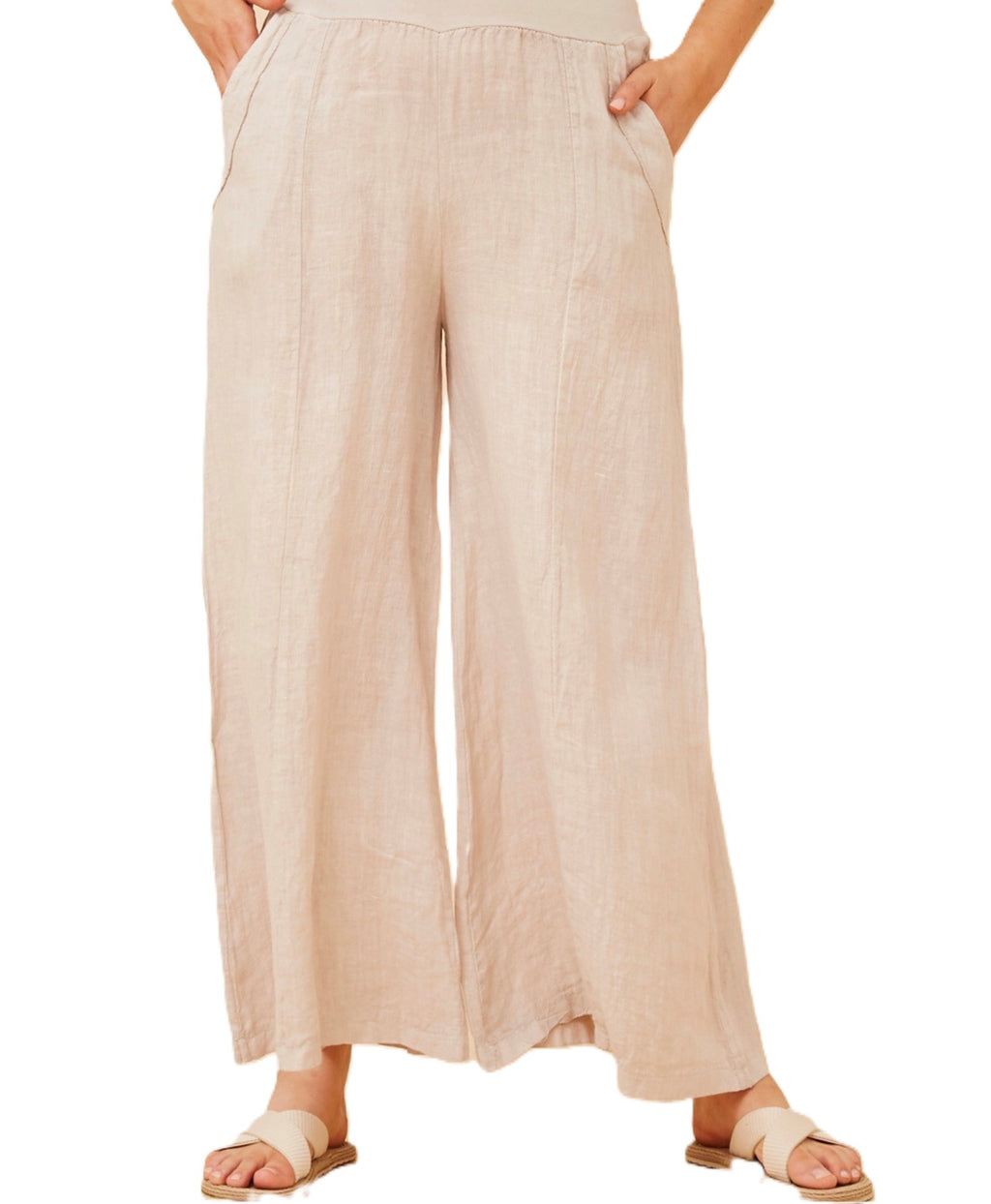 Amilita Wide Leg Linen Pant