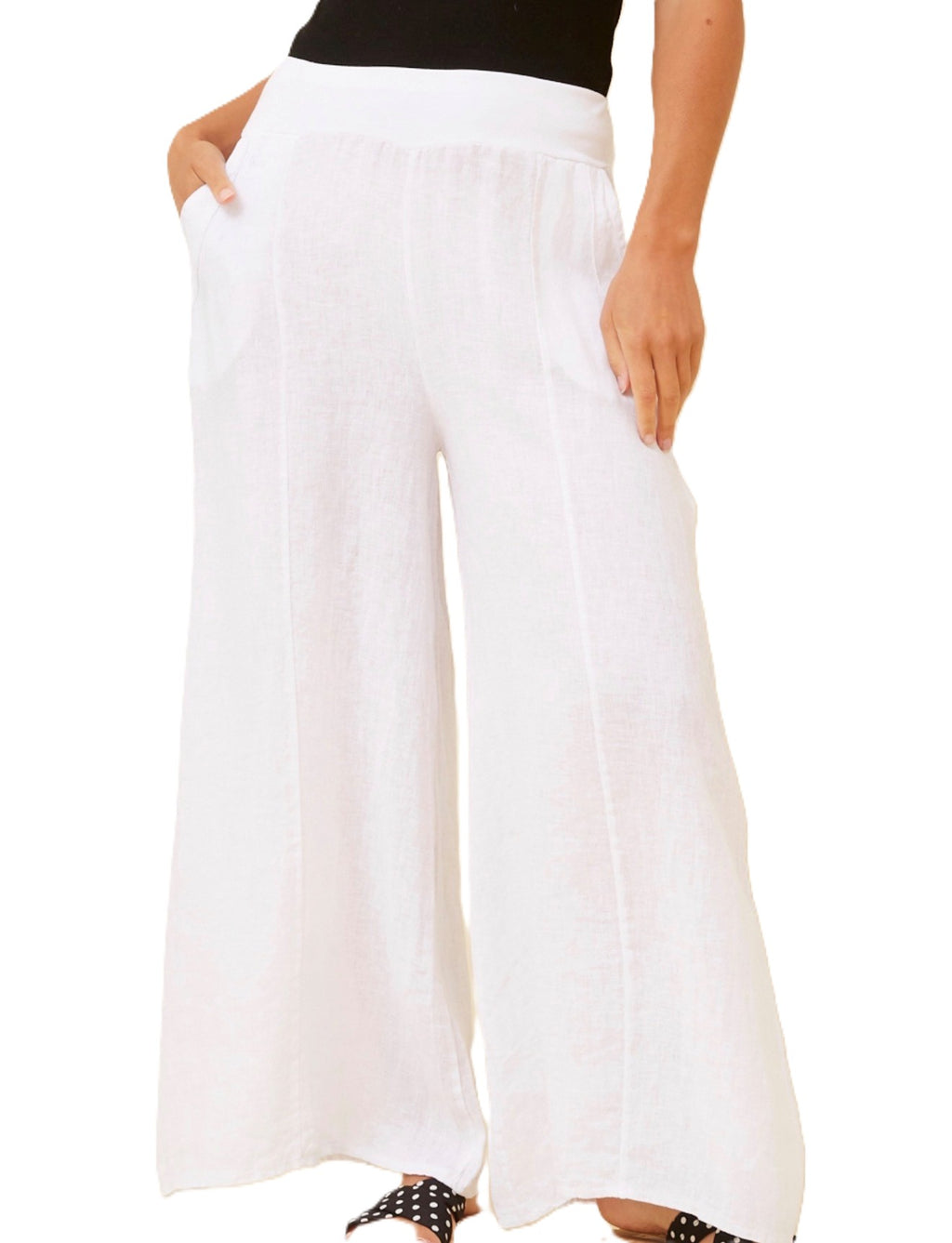 Amilita Wide Leg Linen Pant