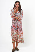 Awaken Dress It's All About You Boutique Lightweight Flowing Cleveland Markets Fashion Pink Green Local Classy