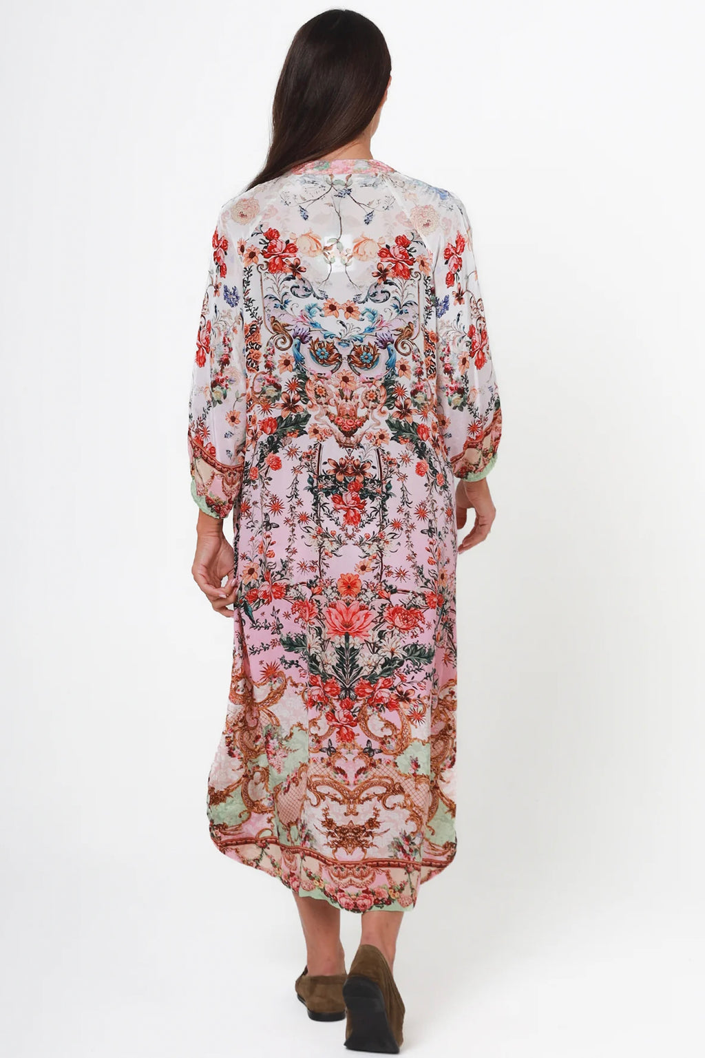 Awaken Dress It's All About You Boutique Lightweight Flowing Cleveland Markets Fashion Pink Green Local Classy