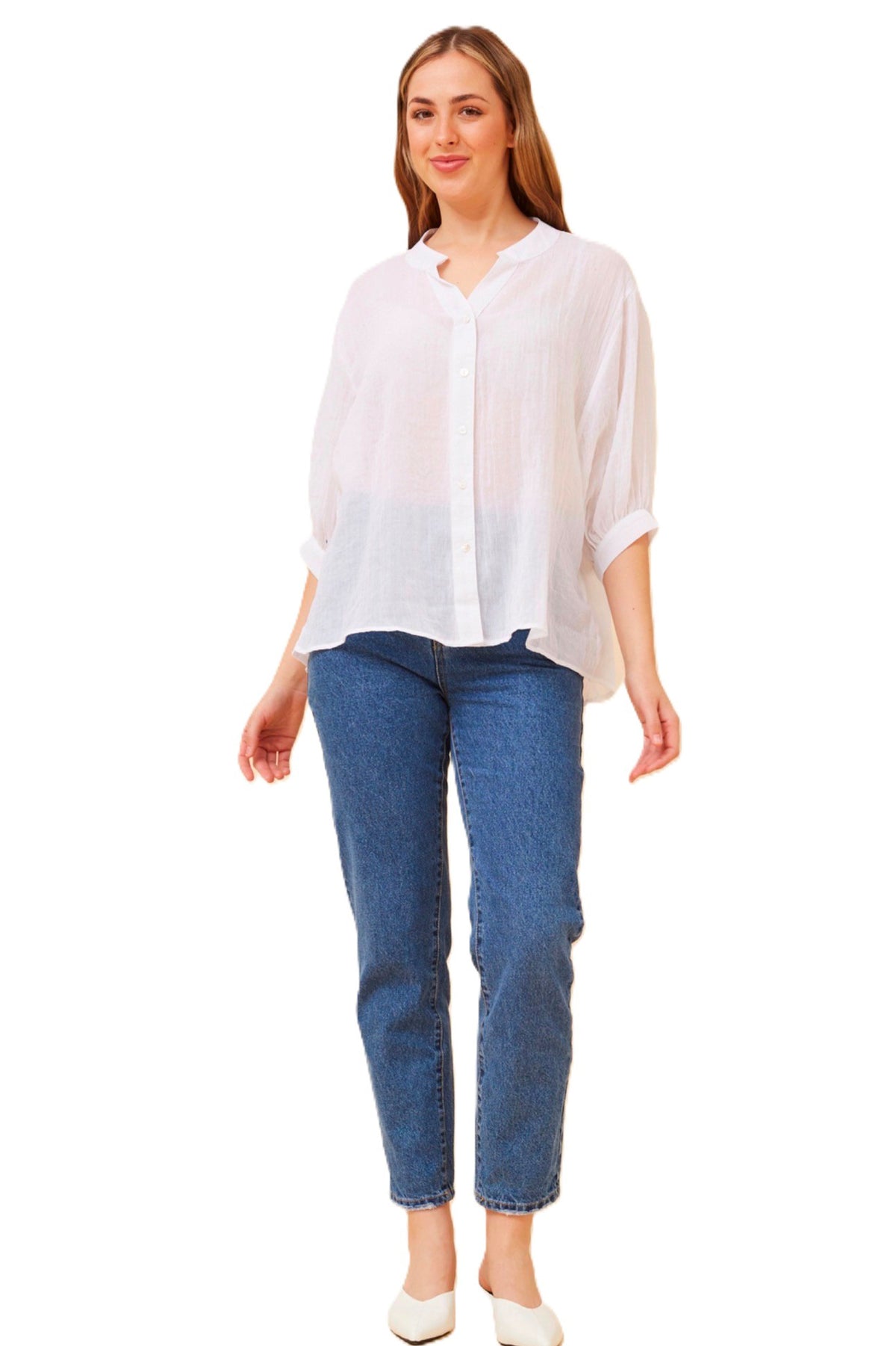 Bella Boheme Self Styler Adorne Vine Apparel Blue Bungalow Salty Crush Out With Audrey Billie J Manfred Boutique Cleveland markets Women's Clothing Top