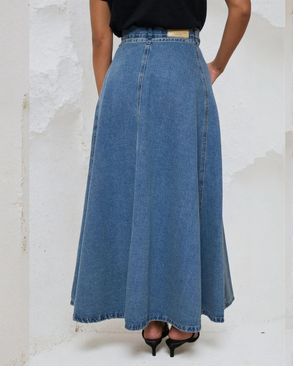 Bonnie A Line Denim Skirt