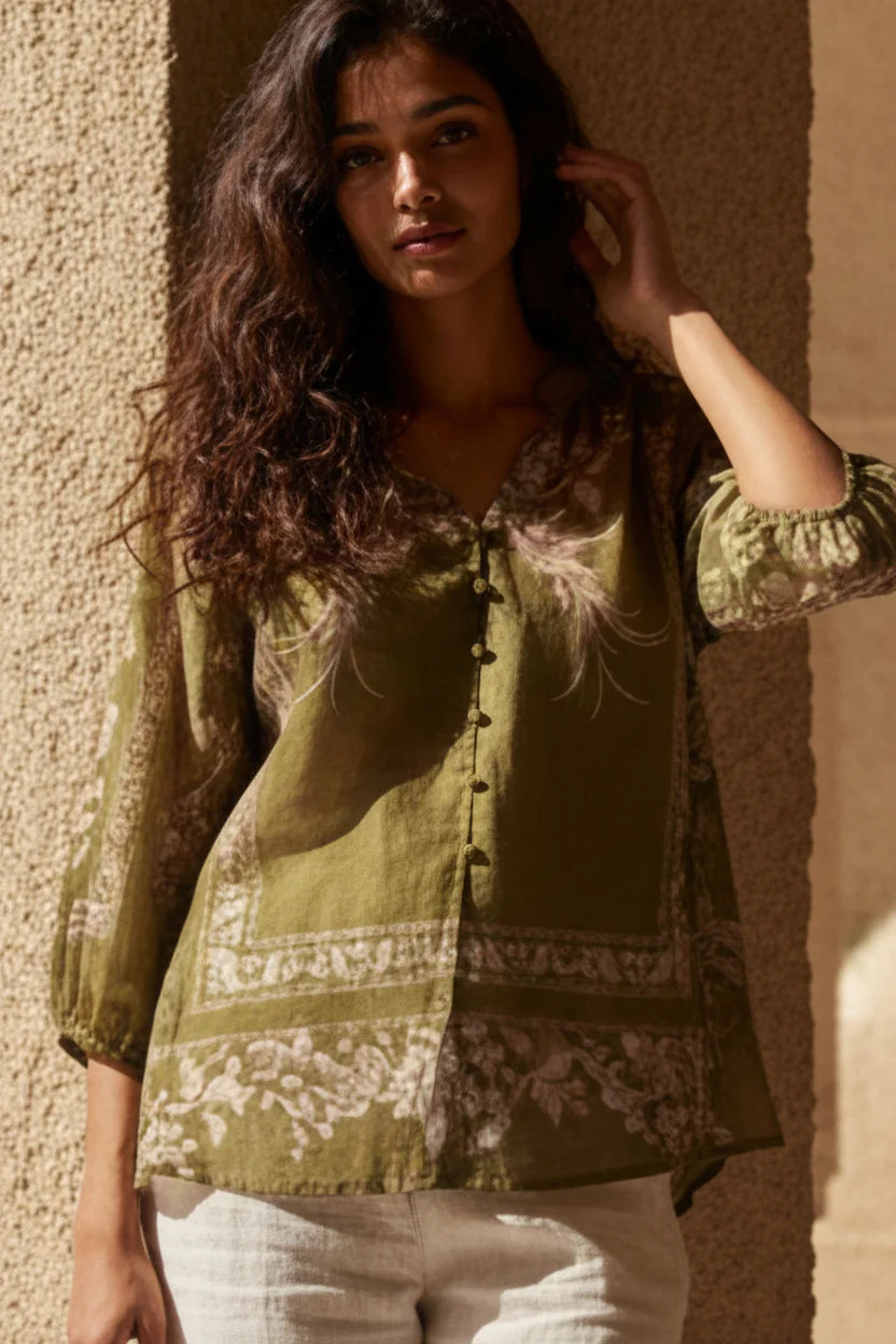 Shena Top - Olive
