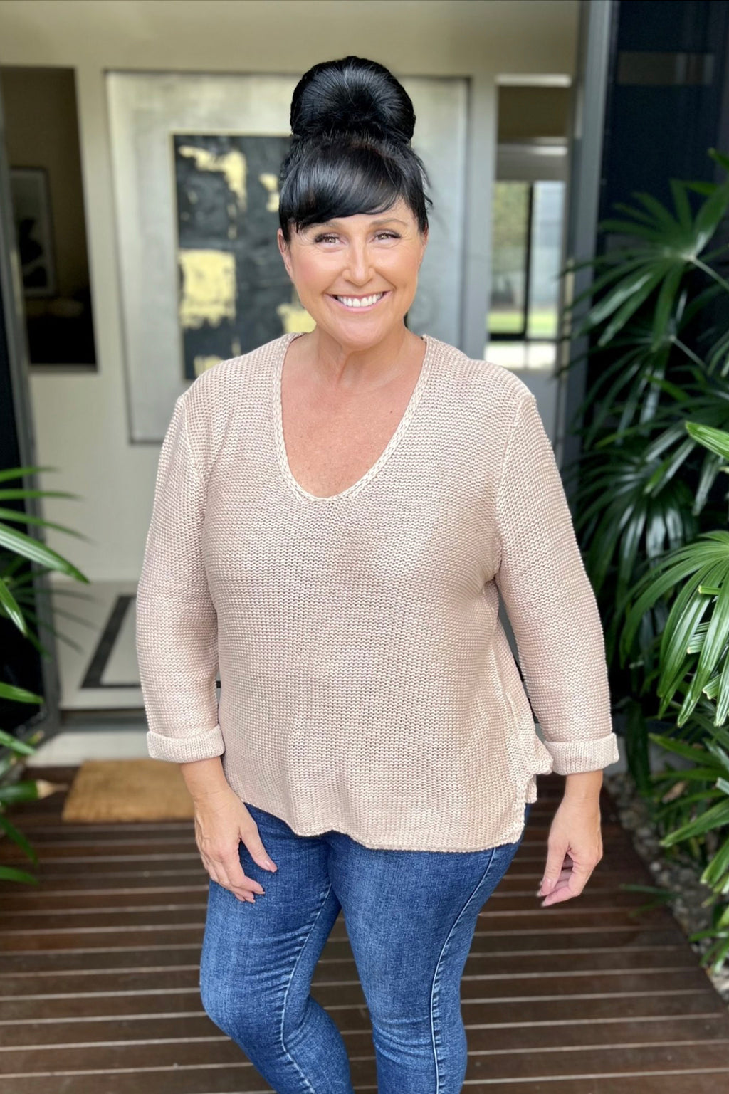 Waffle Knit - Mocha