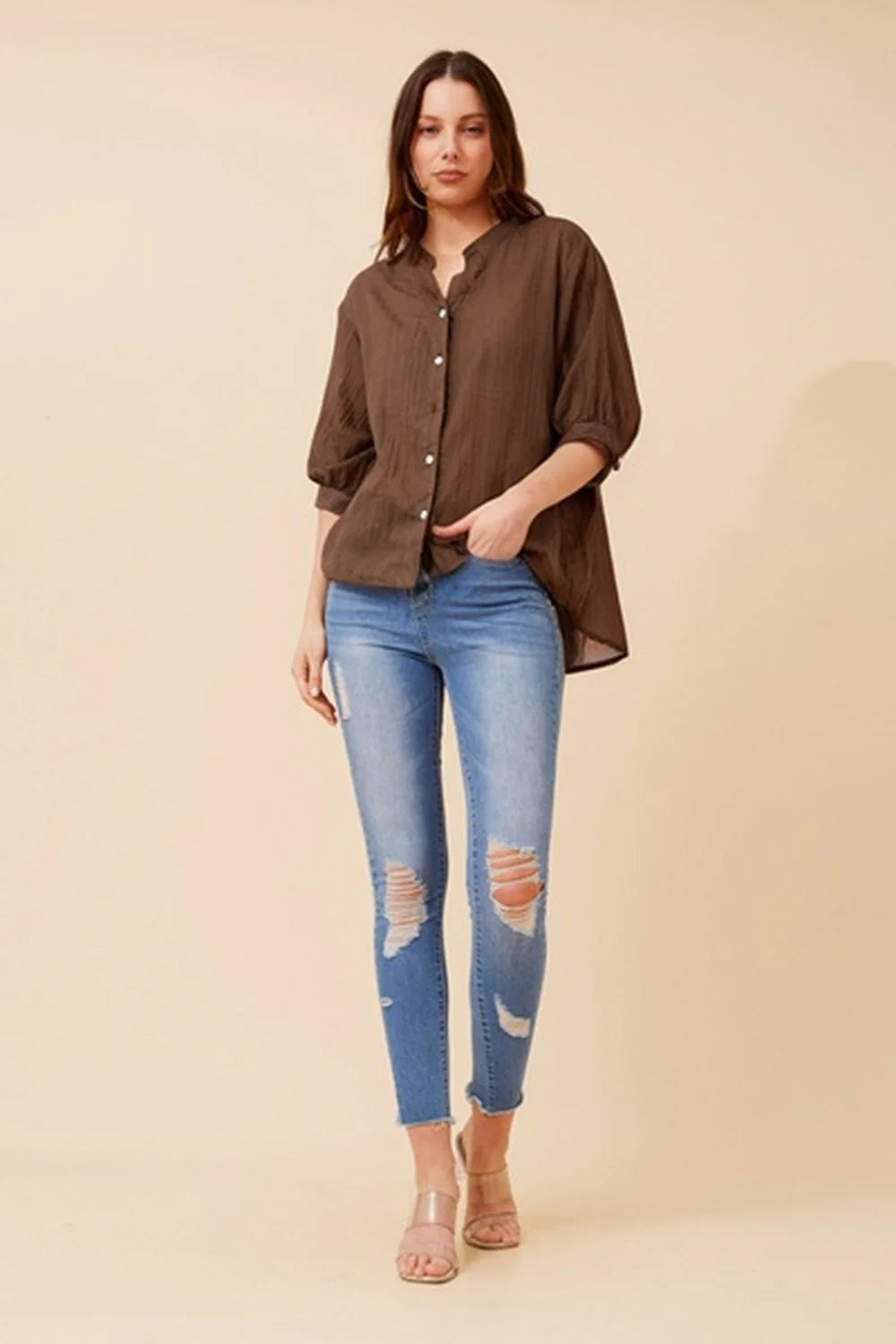 Belinda Top - Brown