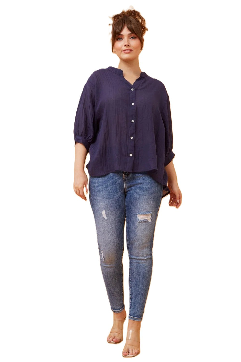 Belinda Top - Navy