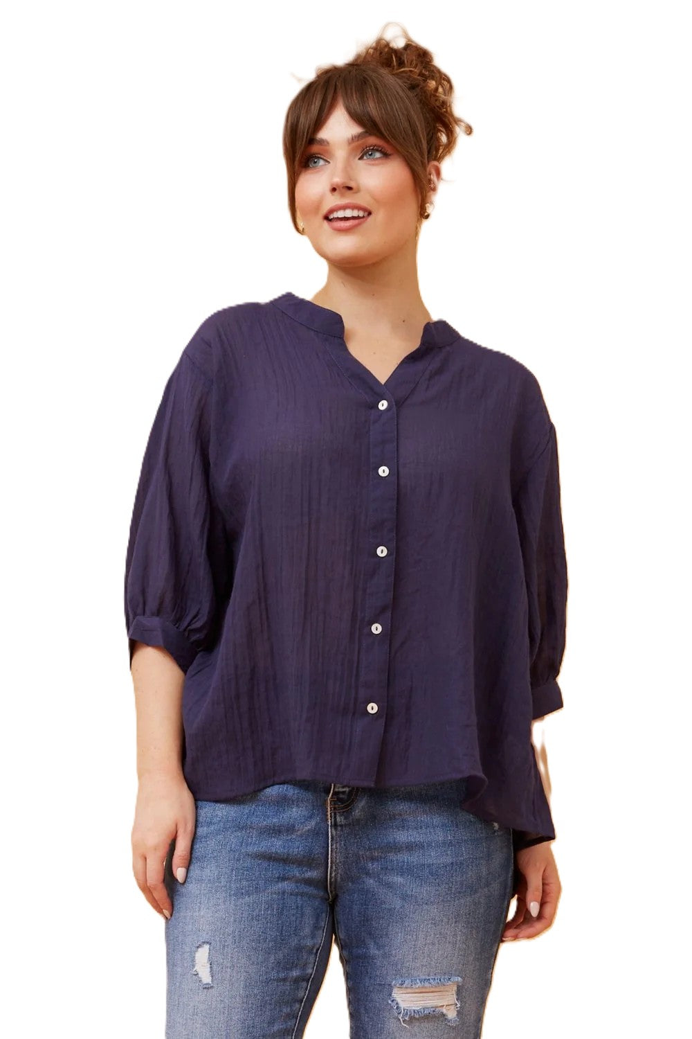 Belinda Top - Navy