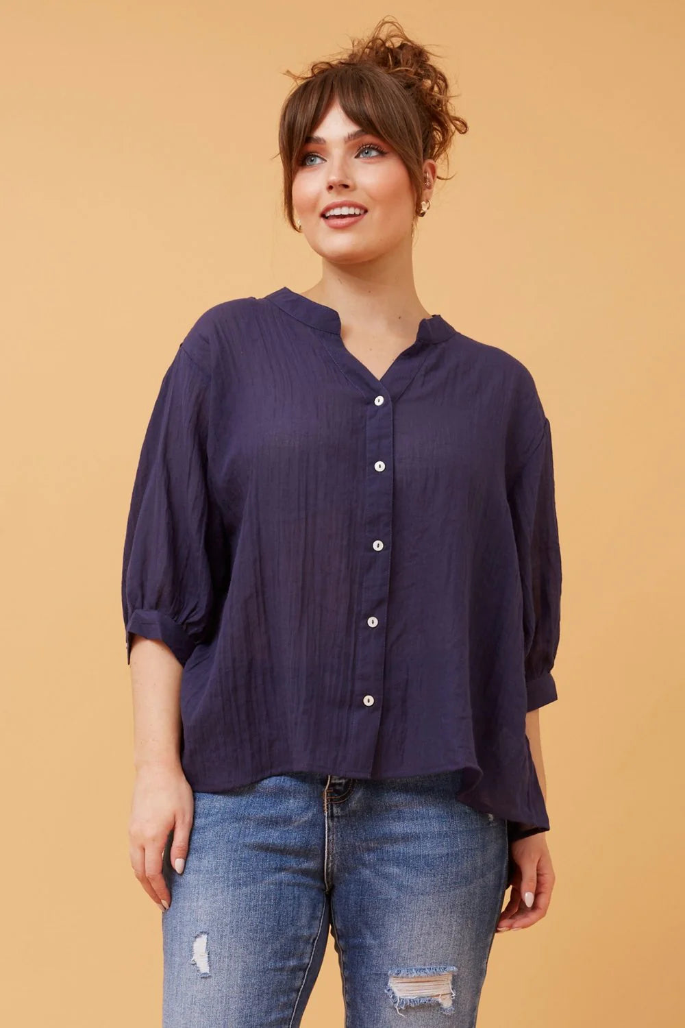 Belinda Top - Navy